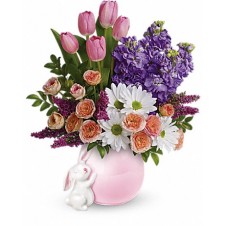 A Hugs Bunny Love in a Vase